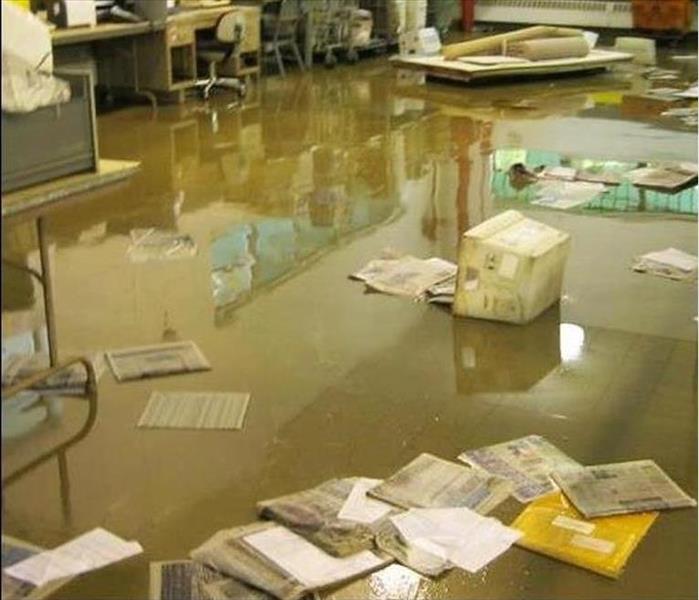 commercial cleaning for water damage repair and water damage restoration needed due to storm damage