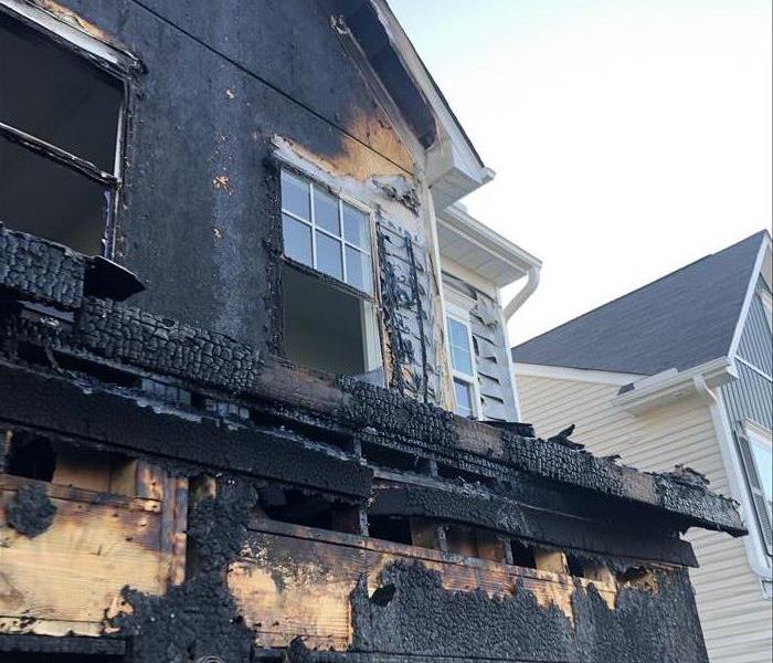 Home in Durham, NC suffered from a fire loss.