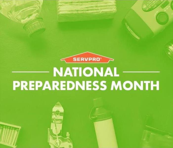 National Preparedness Month on green background